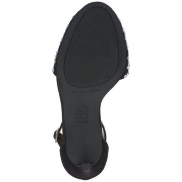 INC Womens Black Embroidered Jaspen Round Toe Stiletto Pumps Shoes 9 M - Picture 4 of 4